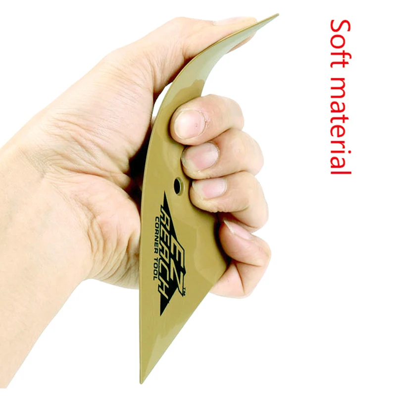 Soft Triangle Go Corner Squeegee Vinyl Car Wrap Window Tinting Scraper Carbon Film Windows Edge Installation Tucking Tool