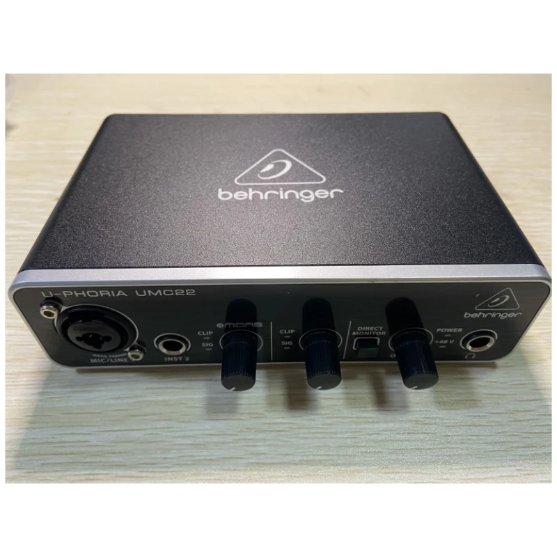 Behringer U-PHORIA umc22ライブレコーディングオーディオ