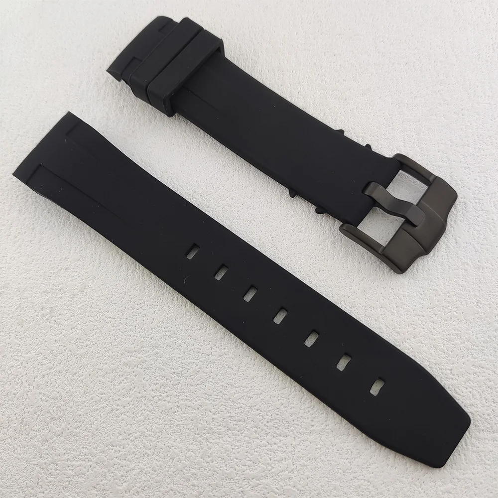 Premium Rubber Watch Strap 22mm Replacement Bracelet - Durable and Comfortable Watch Accessory
