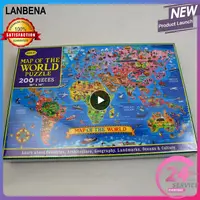 Map Puzzle Attractive High Quality Challenging Interactive Educational Gift Adult World Jigsaw Puzzle Brain Stimulating Pleasure 1