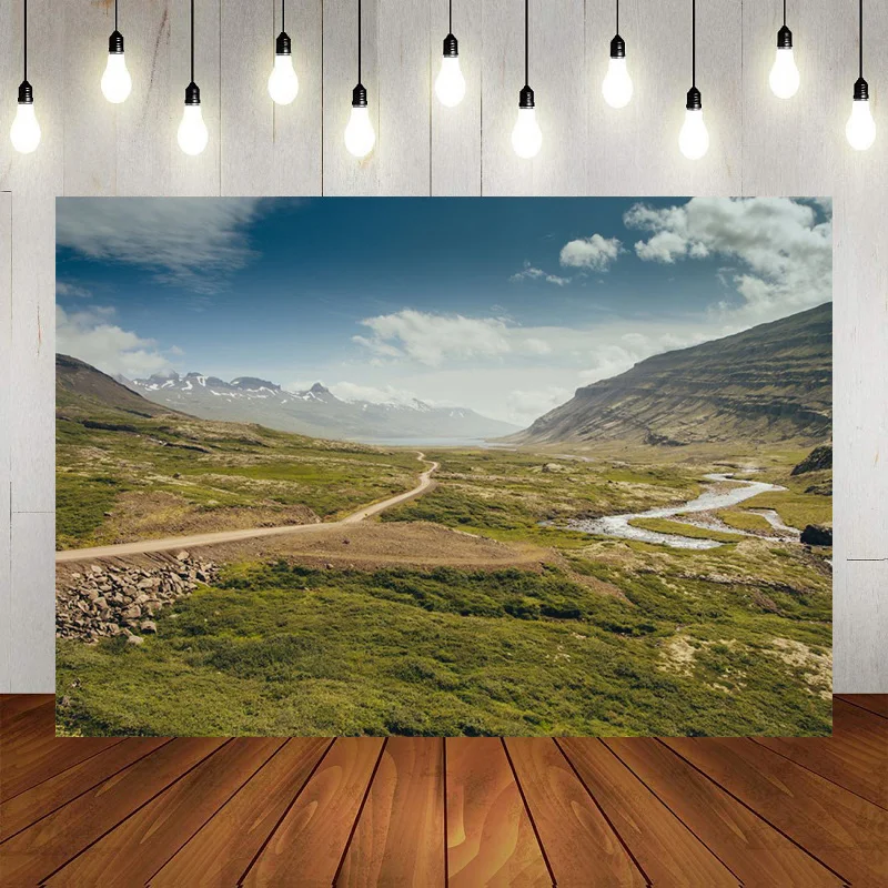 Altai Wasserfälle flüsse täler seen wälder Glücklich Geburtstag Party Fotografie Hintergrund Hintergrund Banner Dekoration Baby Dusche