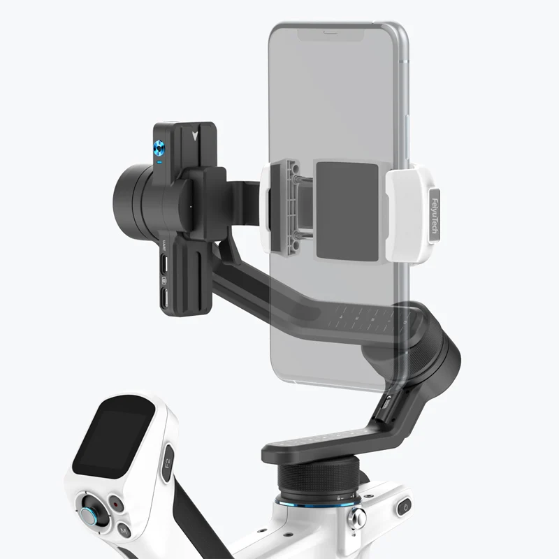 FeiyuTech SCORP 미니 2 스마트폰용 핸드헬드 짐벌 스태빌라이저, 미러리스 카메라, 액션 카메라, AI 얼굴 추적, 360 ° 회전