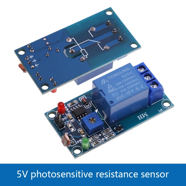 5V 12V Light Photoswitch Sensor Switch LDR Photoresistor Relay Module ...