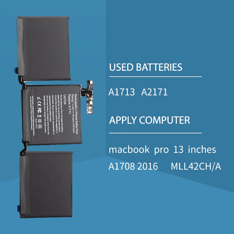 Batteria Somi A1713 per Apple Macbook Pro 13 ''13 pollici A1708 2016 2017 versione anno strumenti gratuiti