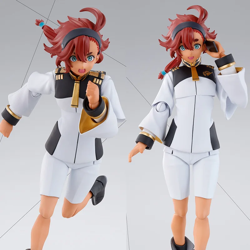 

Original BANDAI SHF Mobile Suit Gundam: The Witch From Mercury Suletta Mercury Anime Figure Model Collecile Action Toys