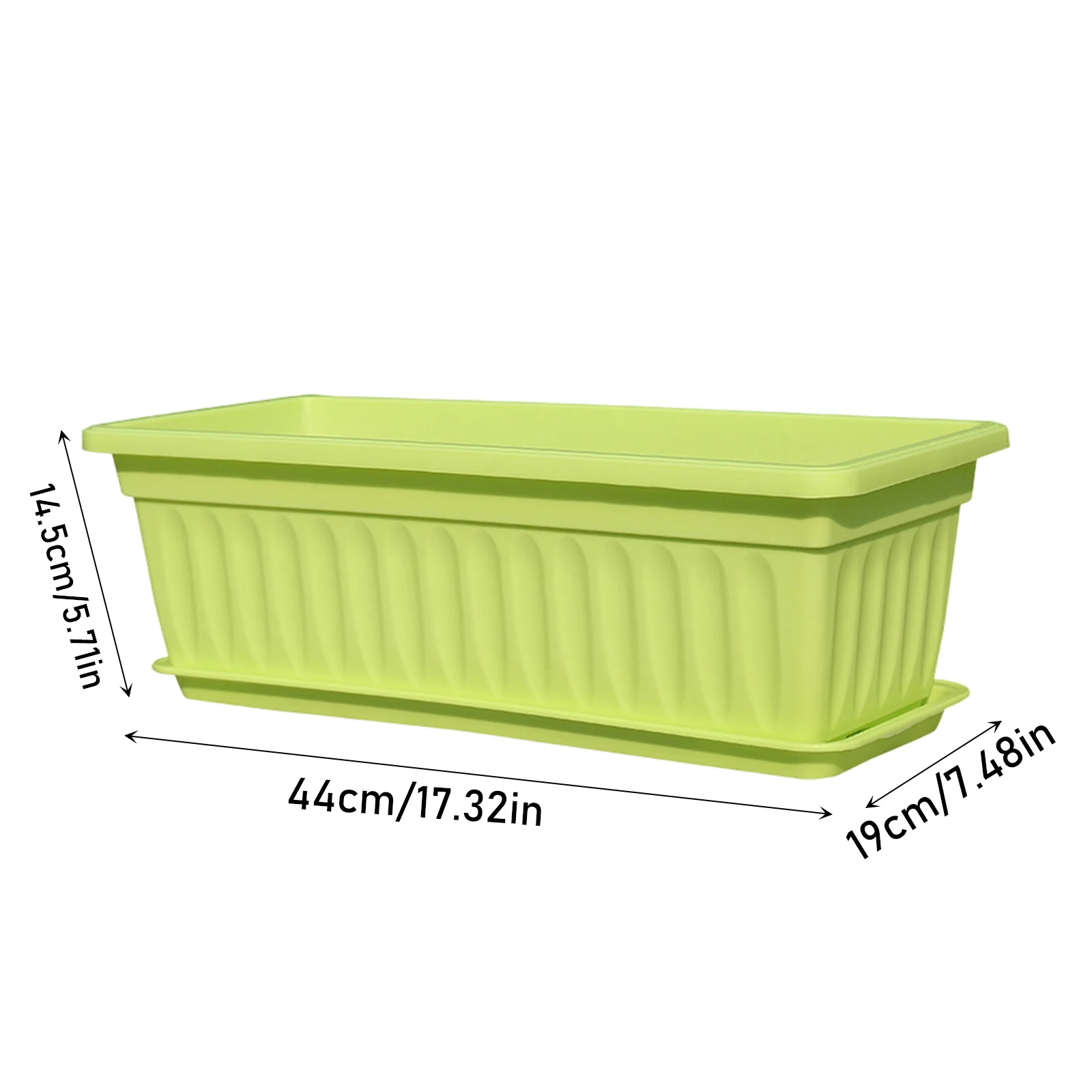 Plastic Vegetable Planters Rectangular Flowerpots For Balcony Indoor Gardening Breathable Plants Pots Garden Tools - 6