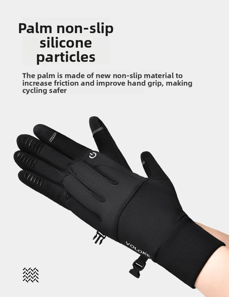 Description Picture 5 of itemCycling gloves for men in winter, warm and fleece windproof and cold proof touch screen sports outdoor cycling gloves