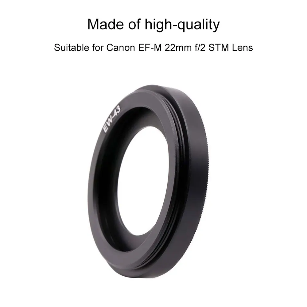 Canon - Canon レンズ EF-M22mm F2 STM + フード + プロテクター EW43 メタルレンズフードシェードプロテクター Canon EF-M 22mm