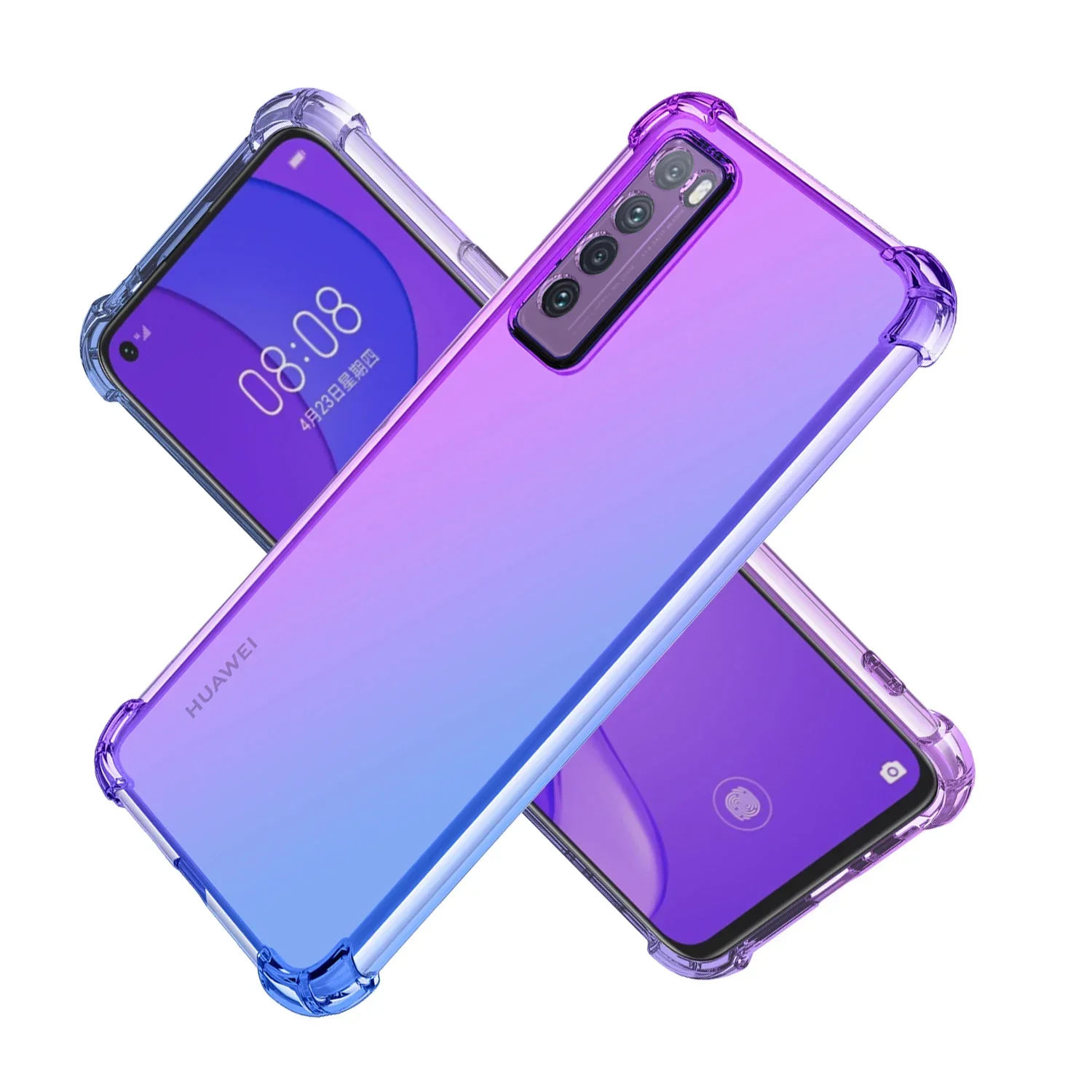 

Clear Cute Gradient Case for Huawei Nova 7 Pro 5G / Nova 7 / Nova 7 SE Slim Anti Scratch Flexible TPU Shockproof Phone Cover