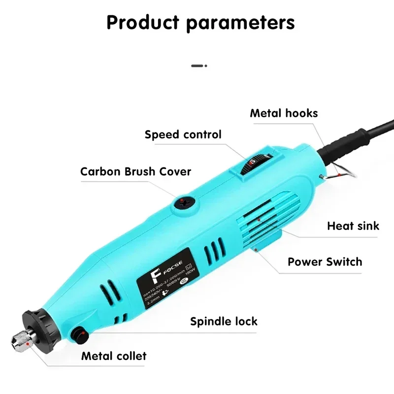 DIY Drill Engraving Electric Drill Dremel Rotary Tool New Engraver Grinder Electric Tool Grinding Machine Drill 6 Variable Speed 5