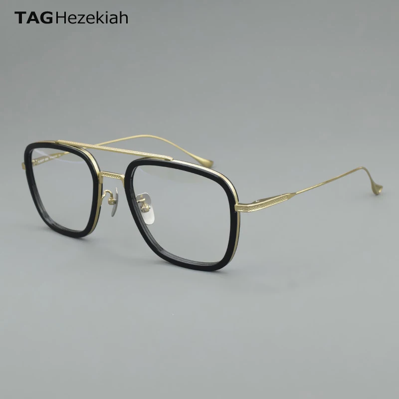 

Ultralight Pure Titanium Glasses Frame Men Ultralight Square Optical Myopia Eyeglasses Ultrathin Anti Blue Light Myopia Eyewear