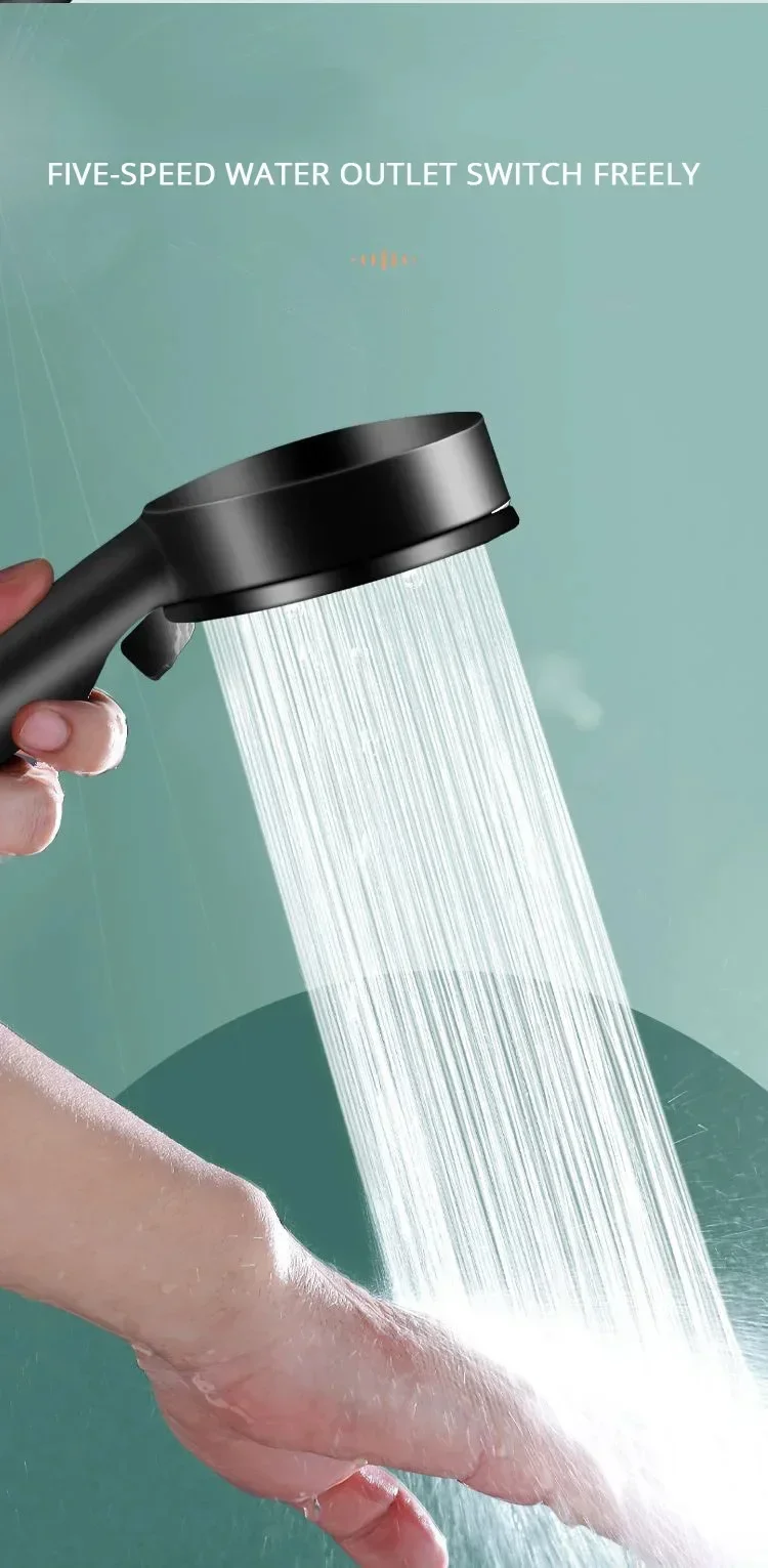 Description Picture 6 of itemUpgraded Booster Shower Head 5Modes Household Adjustable High Pressure Water Shower Head Handheld Spray Shower Bathroom Supplies