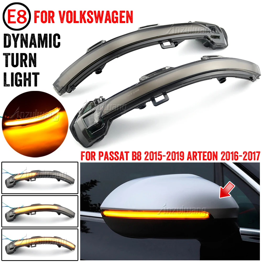 LED Clignotant Dynamique Pour VW Passat B8 2015-2020 Arteon