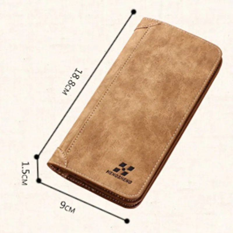 New Men's Wallet Short Frosted Leather Wallet Retro Two Fold Vertical Wallet Youth Korean Multi-Card Wallet 2023 Luxury Wallet 6