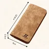 New Men's Wallet Short Frosted Leather Wallet Retro Two Fold Vertical Wallet Youth Korean Multi-Card Wallet 2023 Luxury Wallet 6
