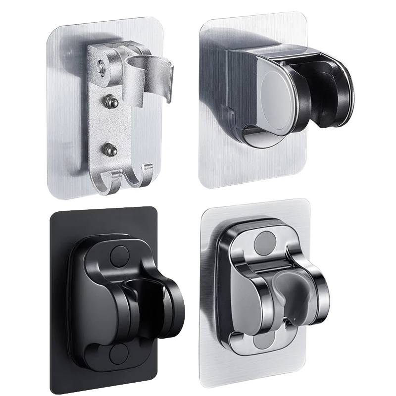 

Shower Head Holder Adjustable Self-Adhesive Showerhead Bracket Punch-Free Wall Mounted Adjustable Support Bathroom Accessories