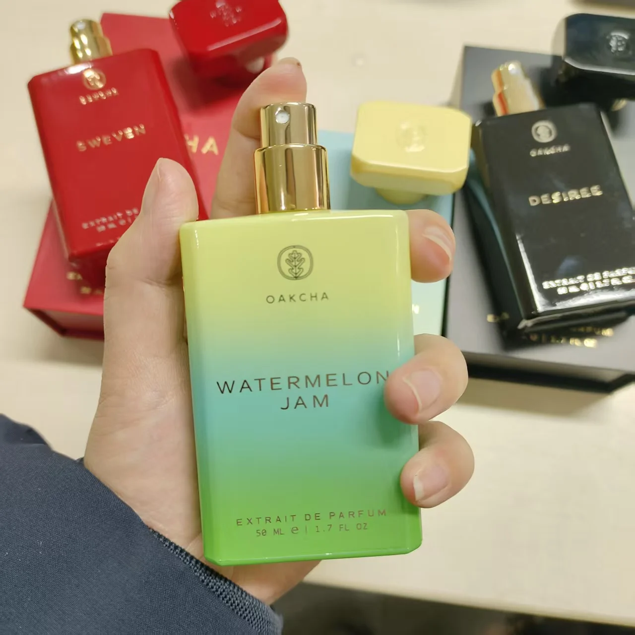 OAKCHA neutral perfume, pink sweet fragrance Bergamot, Jasmine, Vanilla, Yuchuang, Wood, 50ml 3