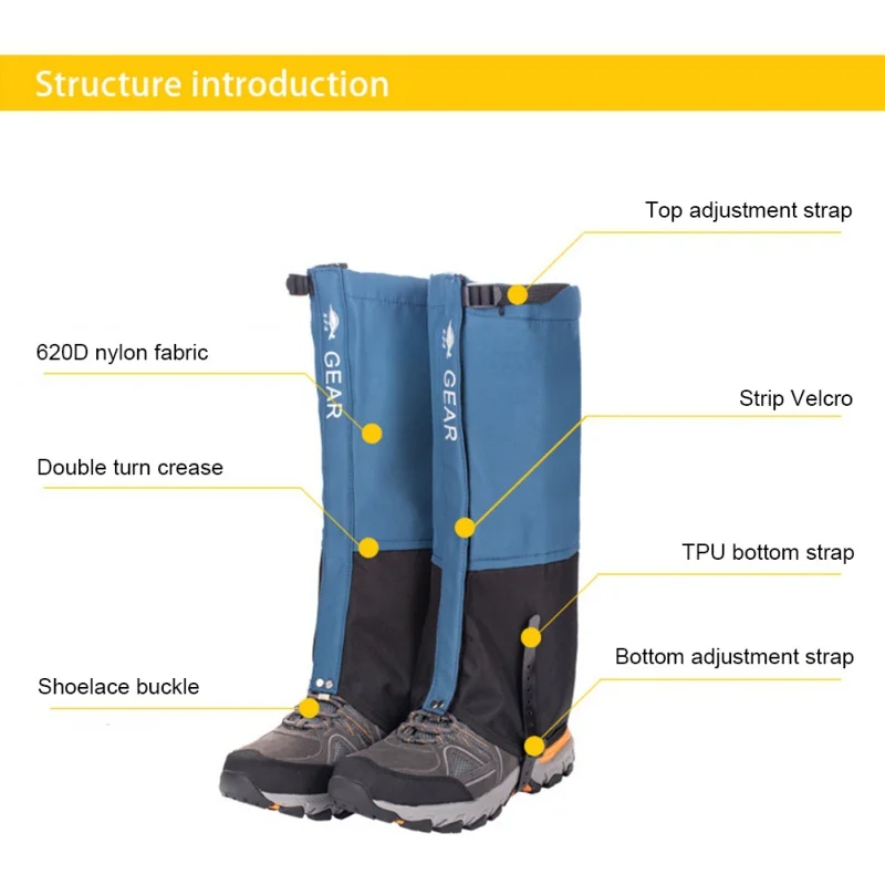 Outdoor Hiking Waterproof Snow Gaiters - Detail View 3