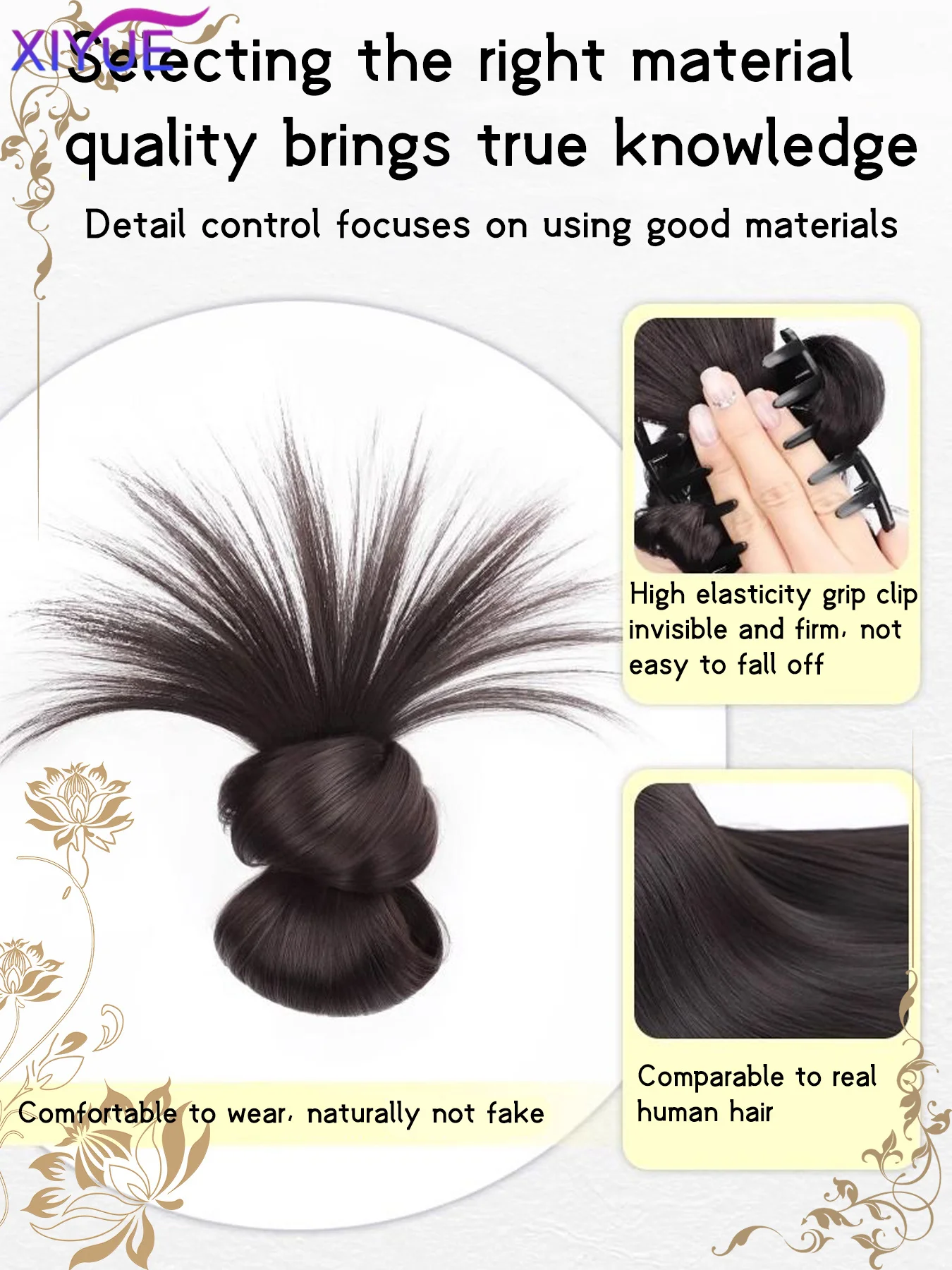 Women Half-tie Hair Claw Feather Shuttlecock Head Lazy Meatball Head Crab Clip Wig Catch Clip High Ponytail Hair Accessories