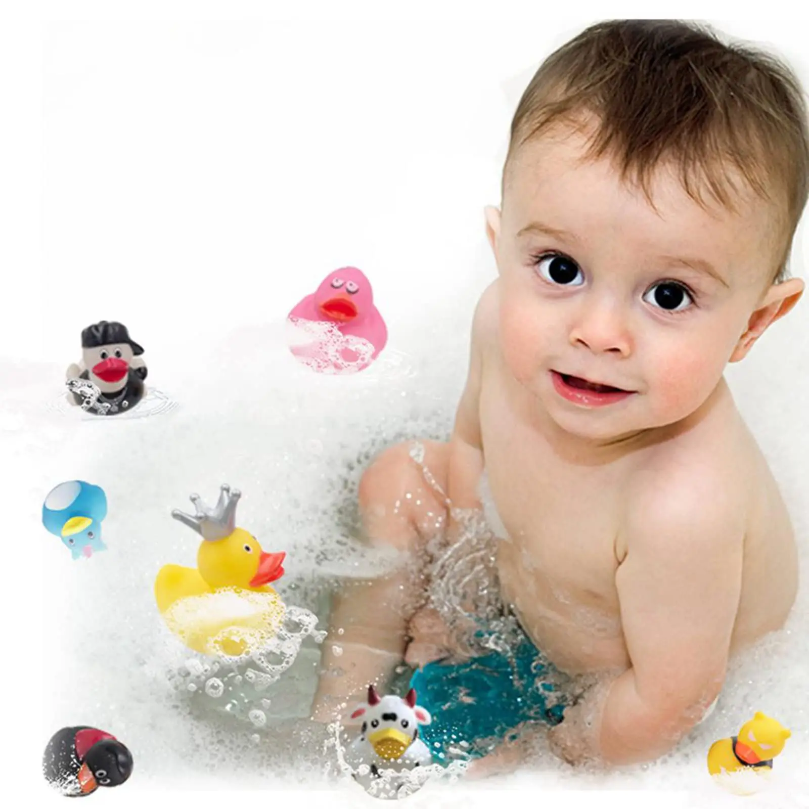 20/40/60Rubber Ducks, Random Assortment Jeep Ducks Bulk, Mini Rubber Duckies for Toys, Pool Toys Birthday Gifts Party Favors 5