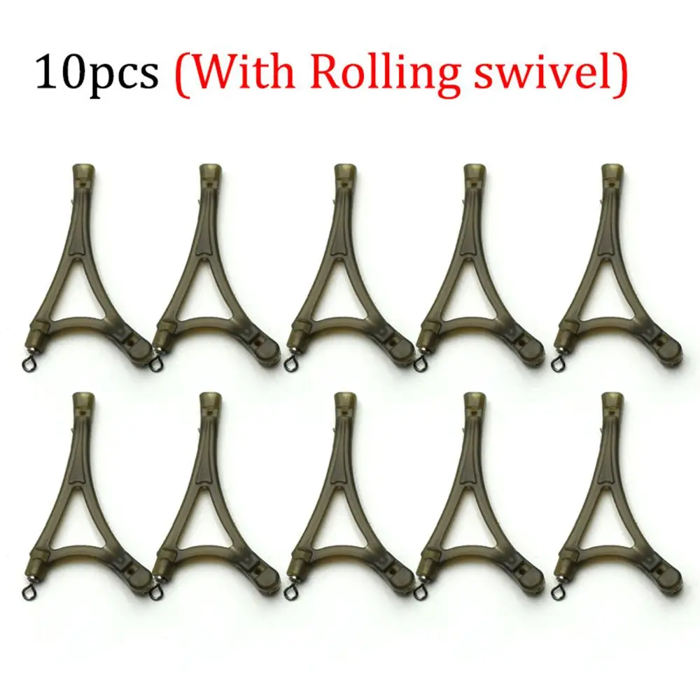10PCS Europäischen Stil Karpfen Angeln Tackle Anti Verwicklung System Für Methode Feeder Käfig Karpfen Rigs Seite Biegungen Schwenk Fisch zubehör – Detail 5