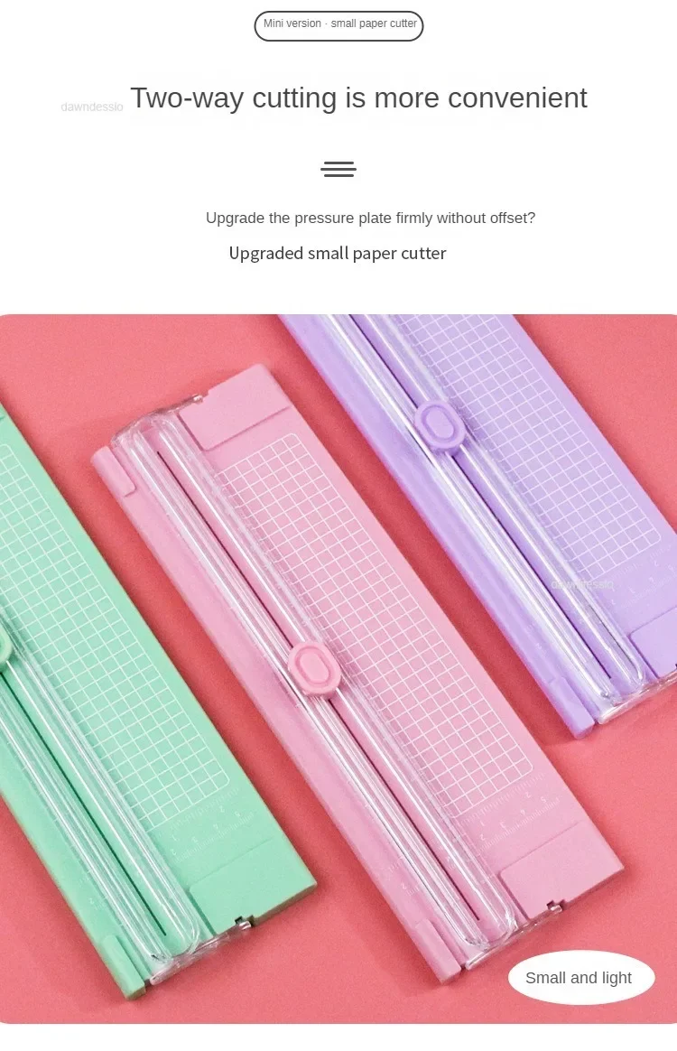 Description Picture 4 of itemPlastic Base Paper Trimmer Portable A4 Paper Cutting Machine Photo Cutter Scrapbook Blade Home Office Art Crafts Tools