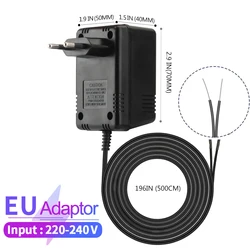 Universal 18V AC to DC Power Adapter for Outdoor Wireless Doorbell Cameras (EU Plug)