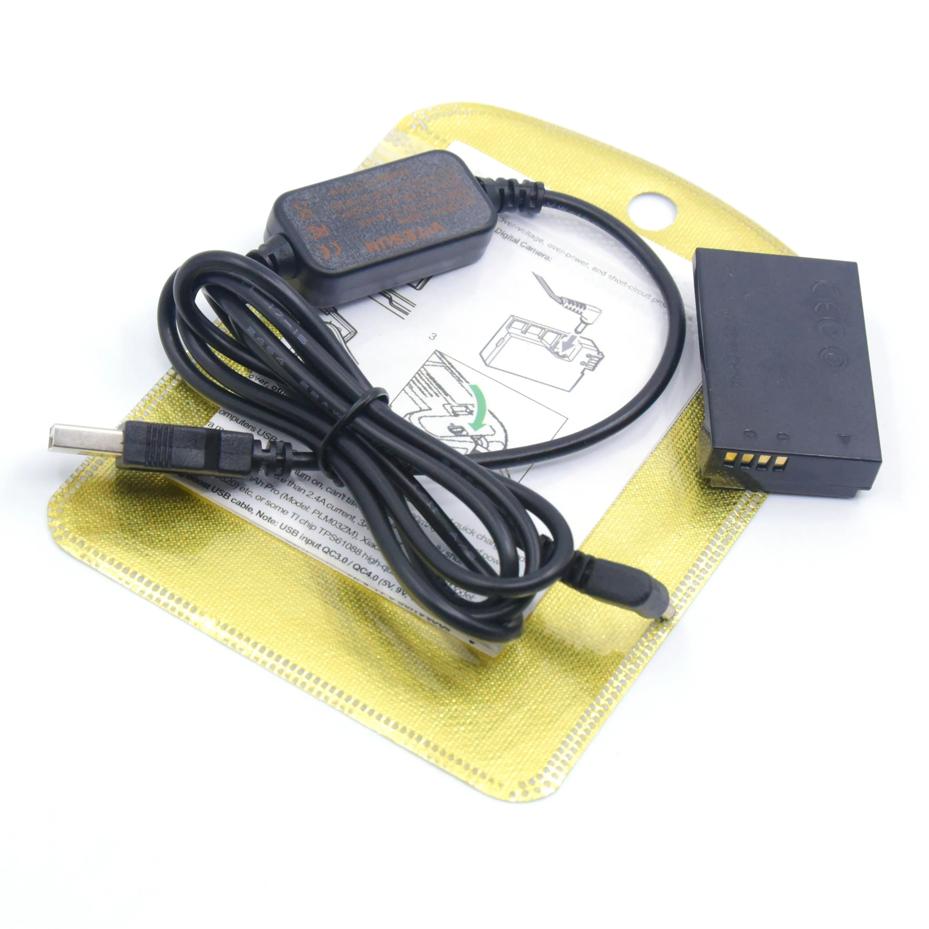 ACK-E15 Mobile Power Bank USB Cable+DR-E15 DC Coupler LP-E12 Dummy Battery For Canon SX70HS EOS Rebel SL1 100D Kiss X7 Camera