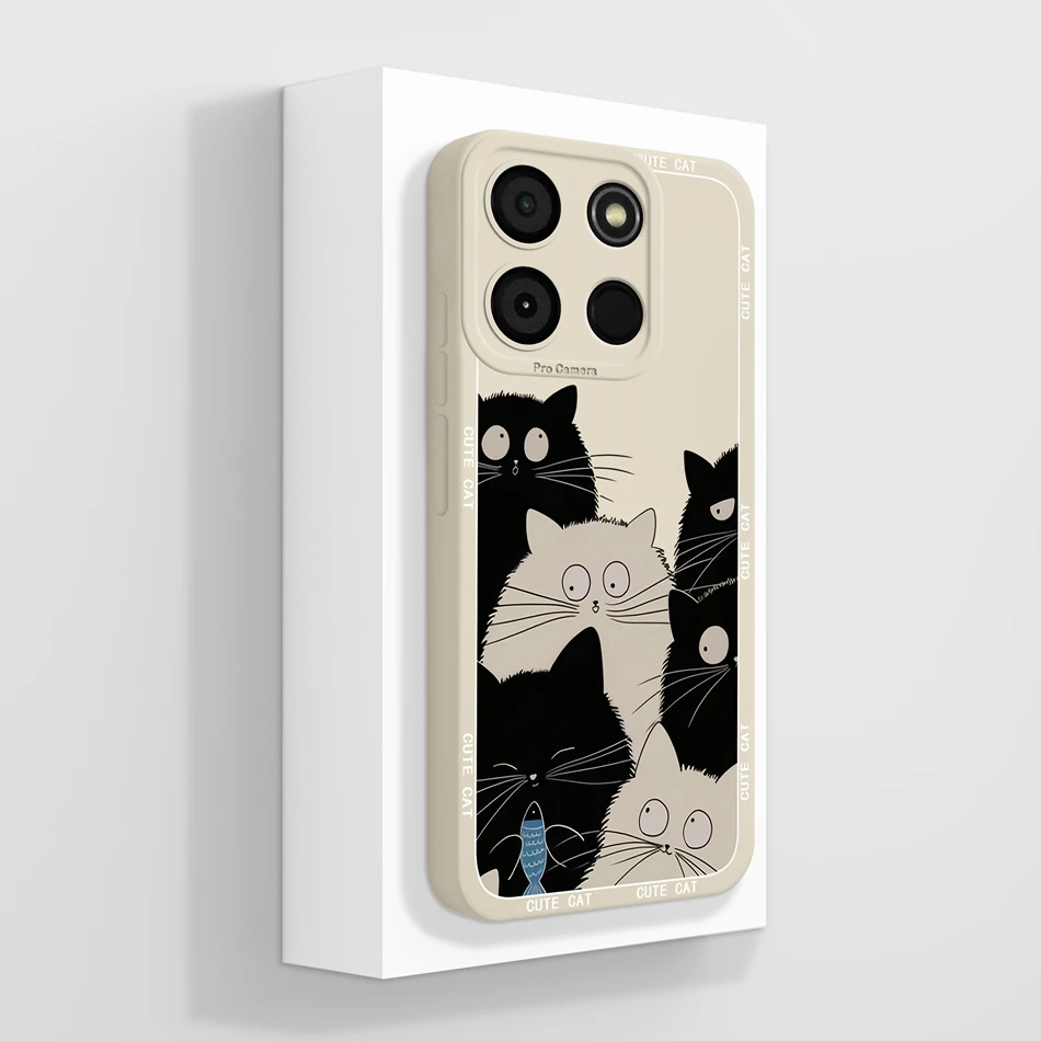 Astronaut Cartoon Fashion Soft Liquid Silicone Shockproof Phone Case Back Cover Shell