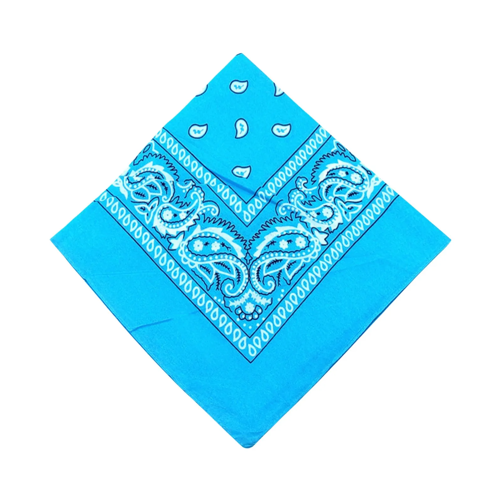 Vintage Paisley Kopftuch mit Schriftrollen-Print, Bandana, modisches Hip-Hop-Accessoire, vielseitig einsetzbares Deko-Tuch – Detail 6