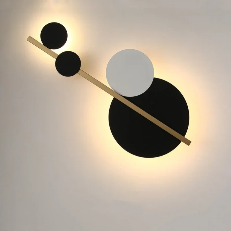 Modern Minimalist Bedroom Bedside Lamp Living Room Background Wall Designer Personality Light
