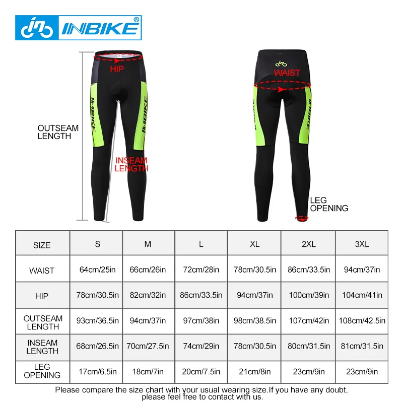 Cycling Long Pants Man Reflective MTB Men's Bicycle Tights Road Bike Riding Pants with 3D Padded Quick-Dry Trousers Clothing