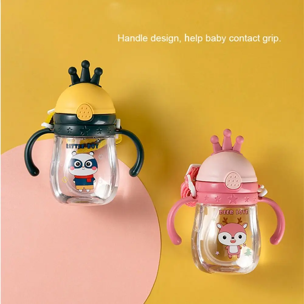 

Portable Deer Bear Large Capacity Summer With Shoulder Strap Water Cup Kids Cup Children Water Bottle Drinking Pipette Bottle