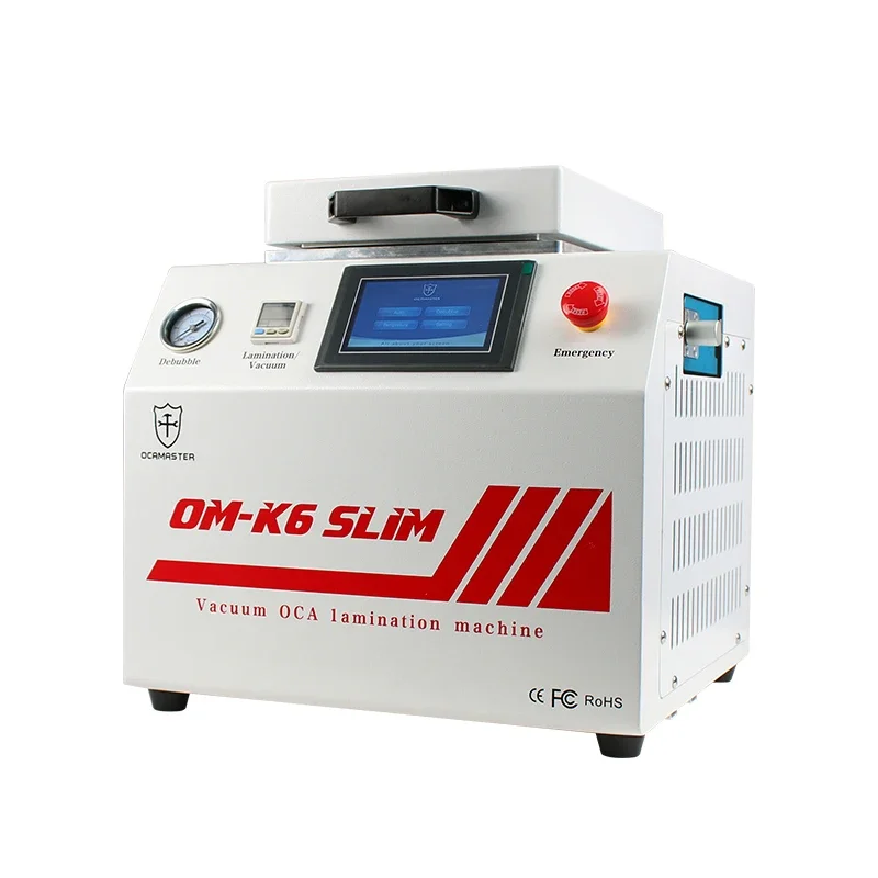 

OCAMASTER OM-K6 Slim All in One Laminator Bubble Remover Machine Built in Vacuum Pump & Air Compressor for Screen Glass Repair