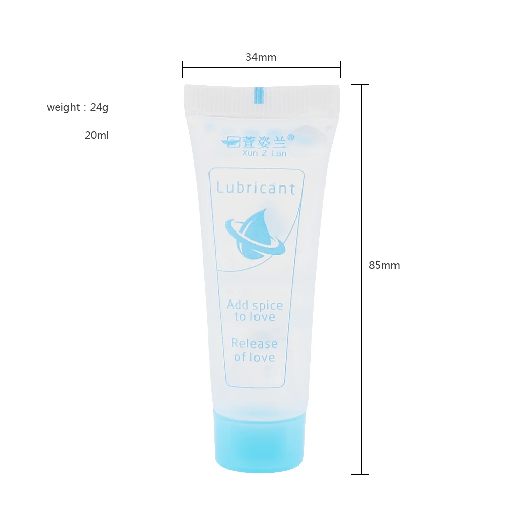 Sex Lubricant 20ml Water Based Portable Mini Anal Oral Sex Gel Hyaluronic Acid Lube Adult Cream Oil