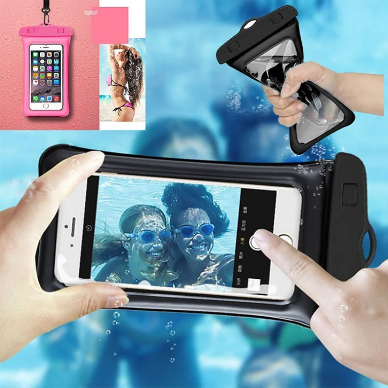 

Universal 6inch Waterproof Phone Case Water Proof Bag Swim Cover Drift Diving Swimming Waterproof Bag Phone Cases