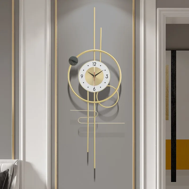 

Silence Quartz Wall Clock Alarm Luxury Kitchen Mechanism Wall Clock Restaurants Minimalist Reloj Pared Modern Decoration ZLXP