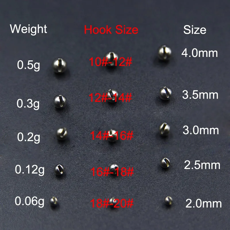 Duroecsain Perline Di Tungsteno Con Fessure Attaccate Alla Mosca - Foto 12
