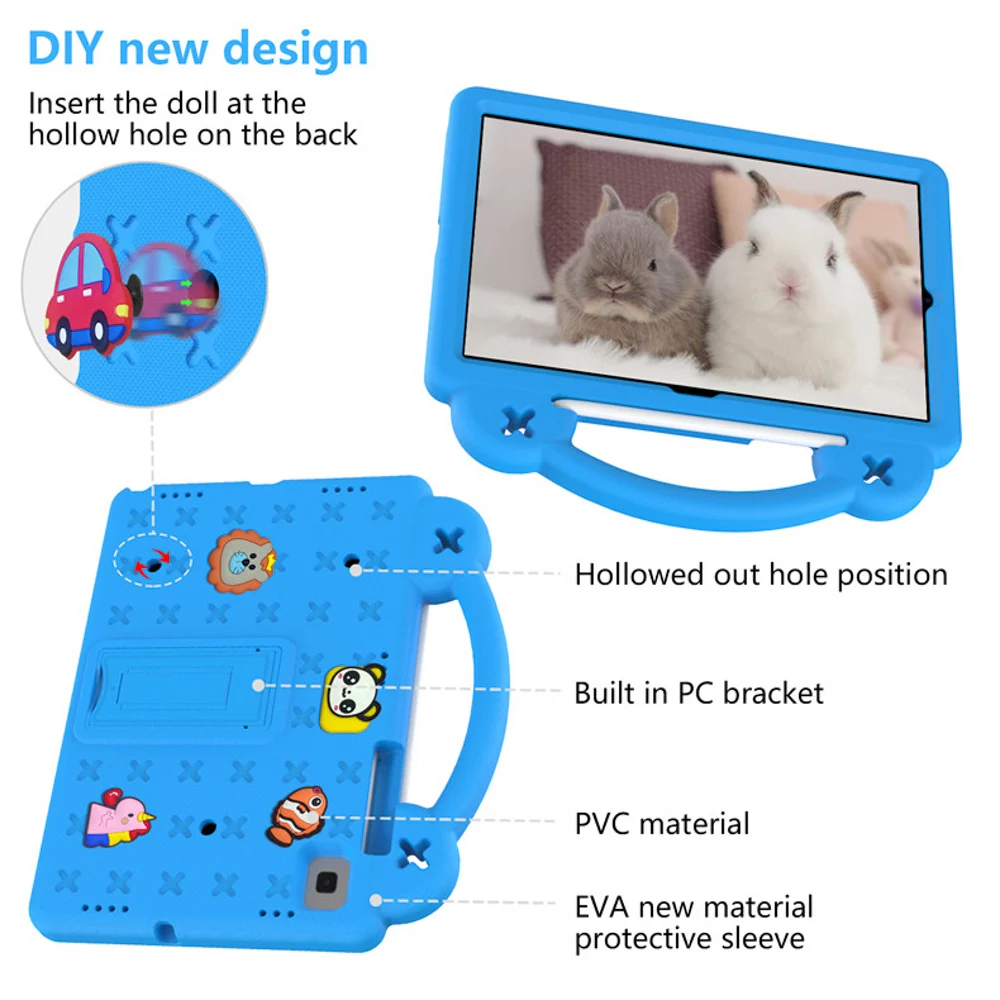 Cartoon EVA Tablet Case with Pen Slot - 10.9 Inch