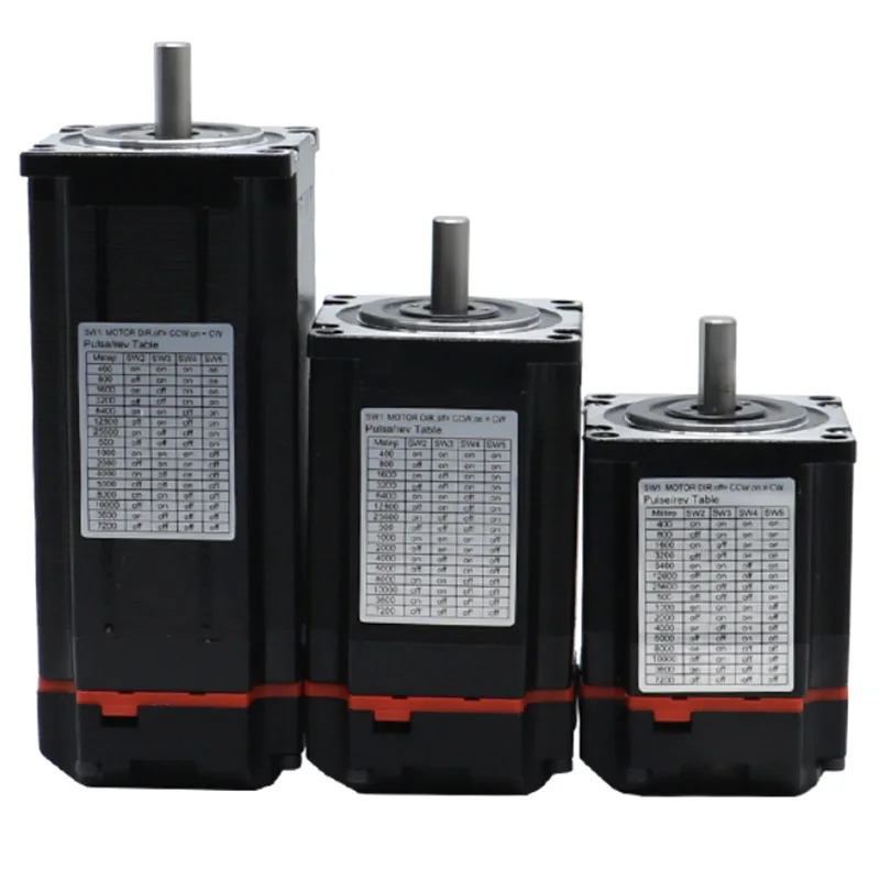 Nema23 폐쇄 루프 스테퍼 모터 1.2N 2N 2.5N 3Nm 하이브리드 통합 서보 모터(3D 프린터 CNC 조각기용 드라이버 포함)