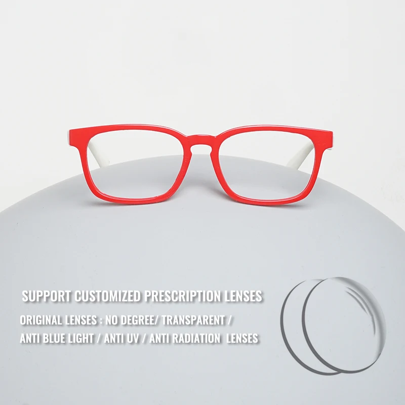Toketorism Small Children's Glasses Anti Blue Eyeglasses Myopia Prescription Optical Frame