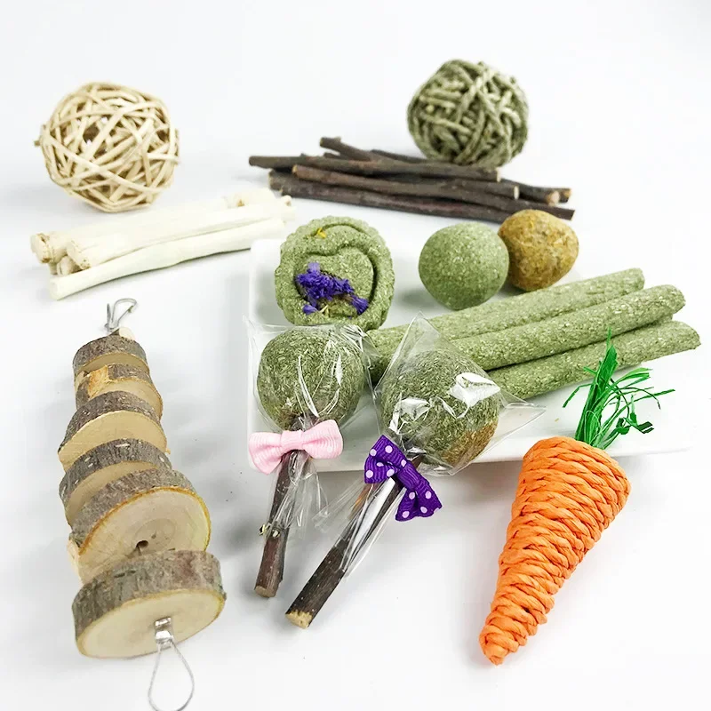 Hamster Guinea Pig Hamster Snacks Teething Toy Puppy Chew Toy Pet Puppy Chew Rabbit Carrot Wooden Parrot Bird Small Animal
