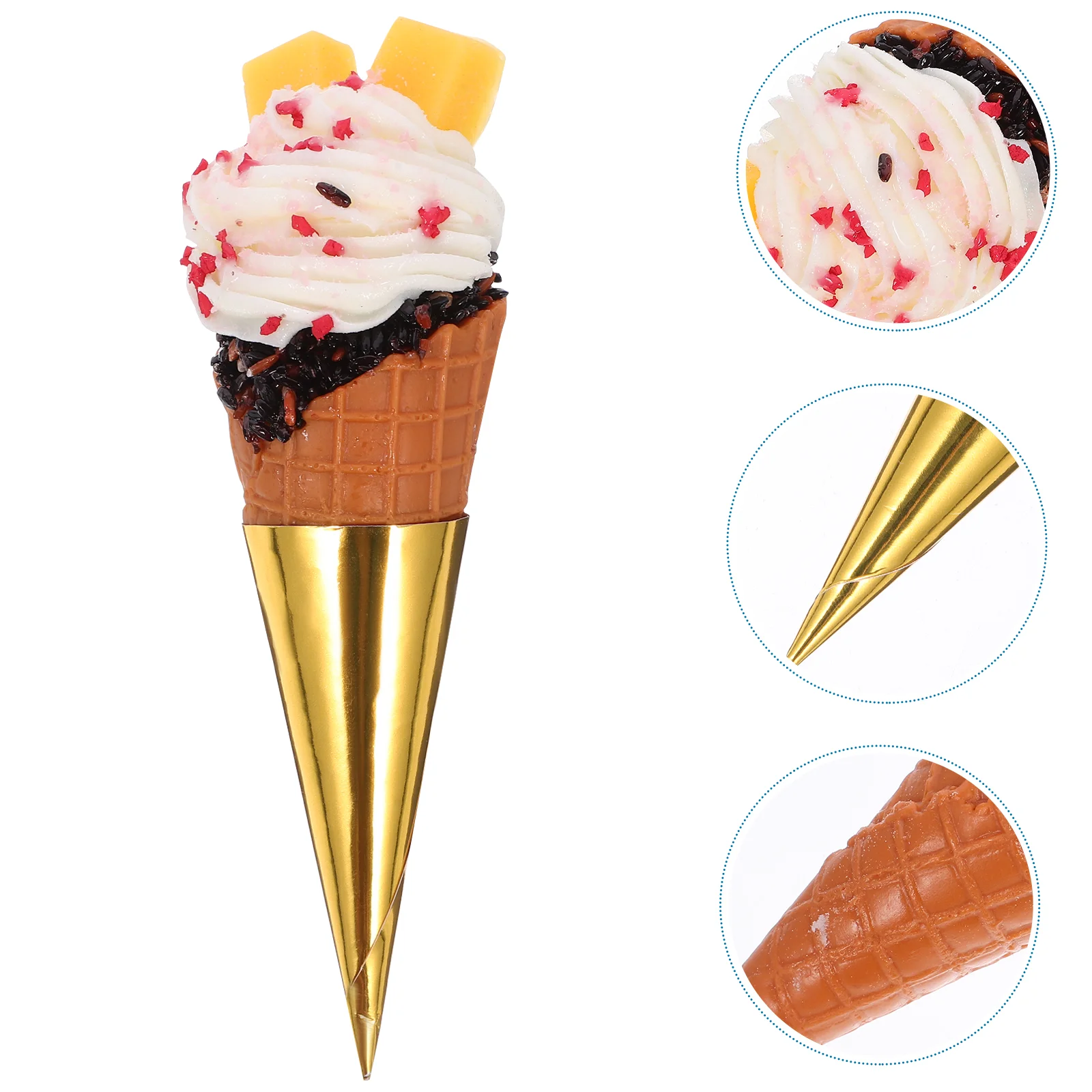 

Искусственный конус, реалистичная модель десерта, имитация мороженого, конус для Витрины Магазина