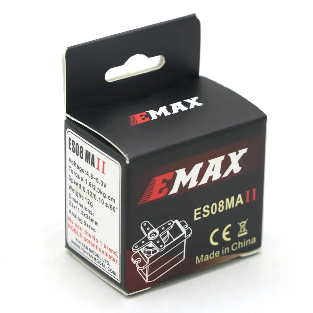 12G Mini-Metallgetriebe EMAX ES08MAII Geeignet für RC-Hobby-Simulationsservos in Automobilen, Schiffen, Helikoptern und Flugzeugen – Detail 9