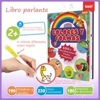 Spanish Point Reading Books Children's Early Educational Toys Montessori Smart Multifunctional Book For Toddler Learning Spanish 1