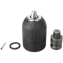 

1 Set High Quality 2-13mm SDS Keyless Hammer Drill Chuck Adapter with 1/2 Spiral 3-Jaw Connector Hex Shank Power Tool Parts
