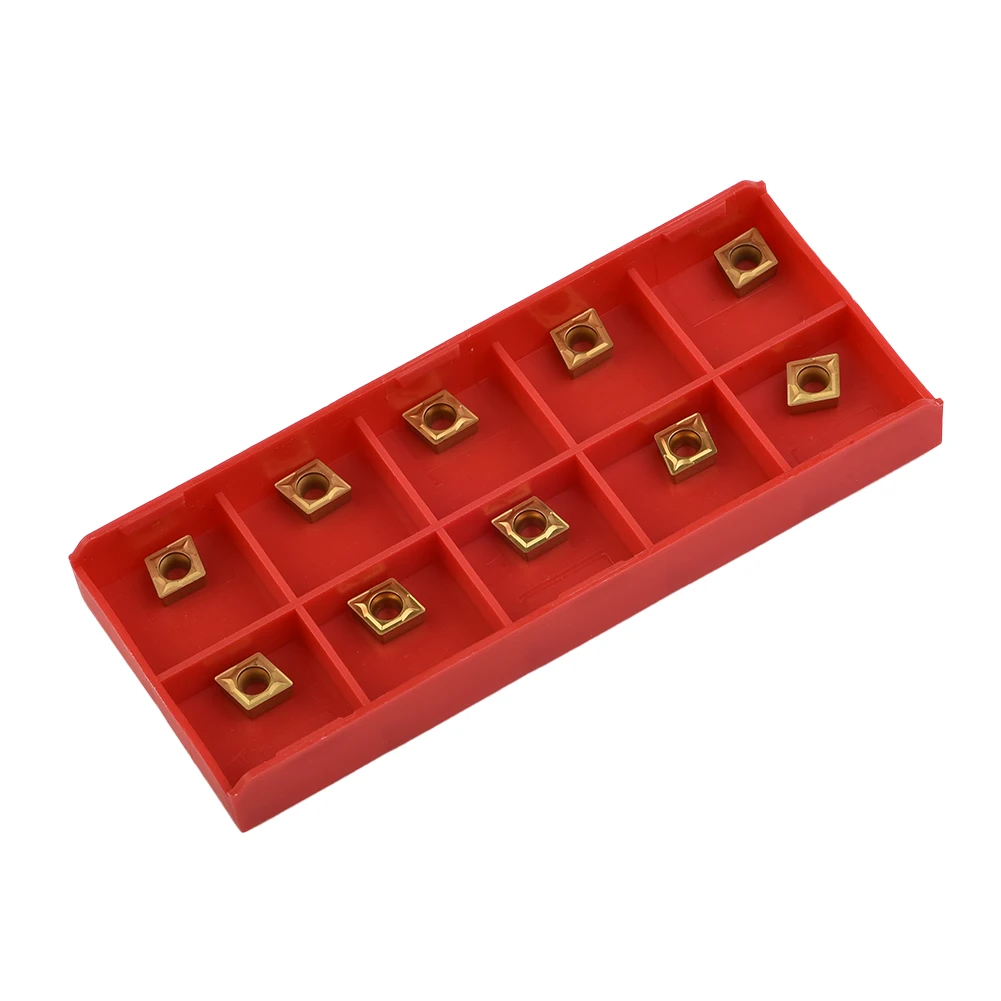 

10 Pcs CNC Internal Turning Tool Carbide Turning Tools Milling Tool CCMT060204-HM YBC251 Lathe CNC Carbide Inserts Insert