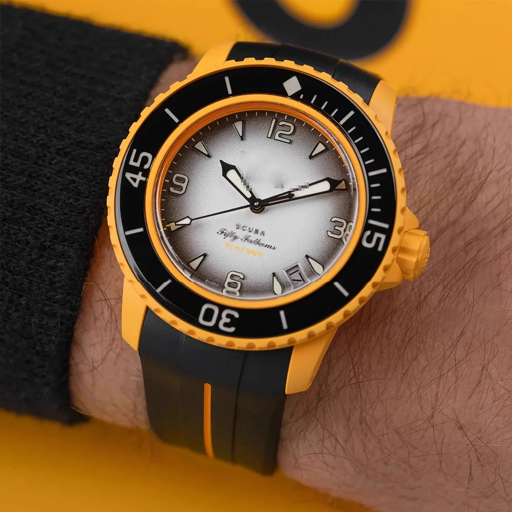 Premium Rubber Strap with Stainless Steel Buckle - 22mm Curved Interface Watch Band