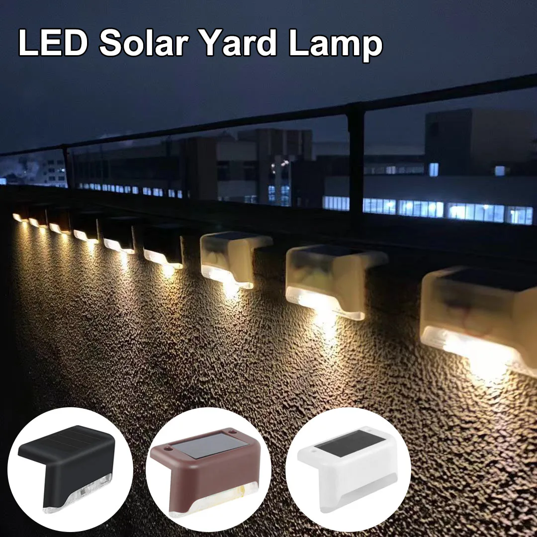 

1/2/4Pcs Solar Stair Lights Outdoor Waterproof Garden Decor Light For Courtyard Pathway Fence Balcony Decoration LED Yard Lamp