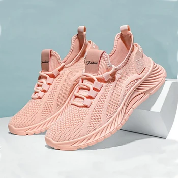 Women Casual Shoes Fashion Breathable Walking Mesh Flat Shoes Sneakers Women 2025 Gym Vulcanized Shoes White Female Footwear 1